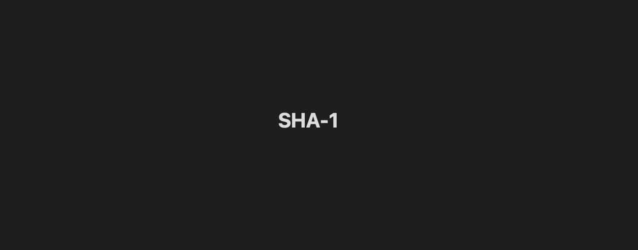 SHA-1 Example Java